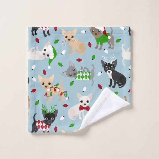 Kerstchihuahua Alle keukendoekjes Bad Handdoek (Wasdoekje)