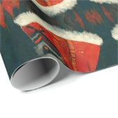 Kerstchihuahua Cadeaupapier (Rol Hoek)