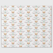 Kerstchihuahua Cadeaupapier (Vlak)