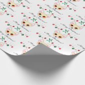 Kerstchihuahua Cadeaupapier (Hoek)