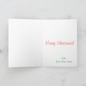 Kerstchihuahua Feestdagen Kaart (Binnen)