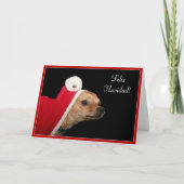 Kerstchihuahua Feestdagen Kaart (Voorkant)