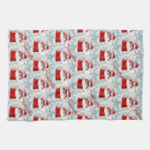 Kerstchihuahua-hondenhanddoek Theedoek (Horizontaal)