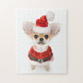 Kerstchihuahua Legpuzzel (Verticaal)