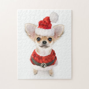 Kerstchihuahua Legpuzzel