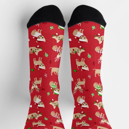 Kerstchihuahuas Fawn Socks Sokken (Top)