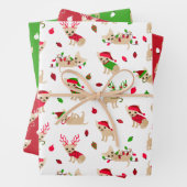 Kerstchihuahuas Inpakpapier Vel (In situ)