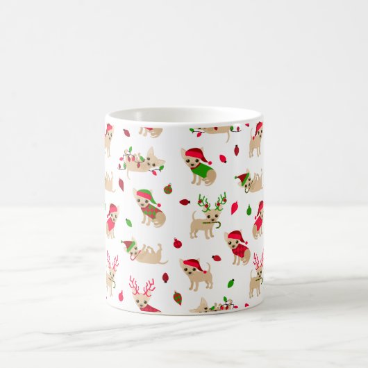 Kerstchihuahuas Koffiemok (Center)