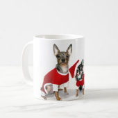 Kerstchihuahuas Koffiemok (Voorkant links)