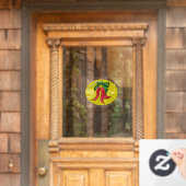 KerstChili Peppers Raamsticker (Huis Deur)