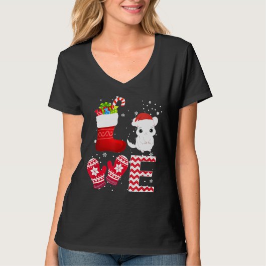 KerstChinchilla Lover S Chinchilla T-shirt (Voorkant)