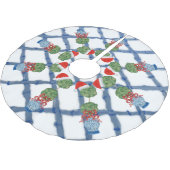 kerstChinoiserie Ginger Jar Brushed Kerstboom Rok (Gekanteld)