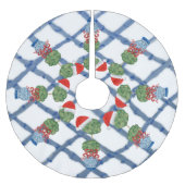 kerstChinoiserie Ginger Jar Brushed Kerstboom Rok (Voorkant)