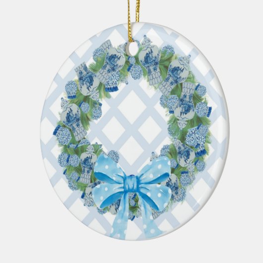 KerstChinoiserie Ginger Jar Jars Keramisch Ornament (Links)