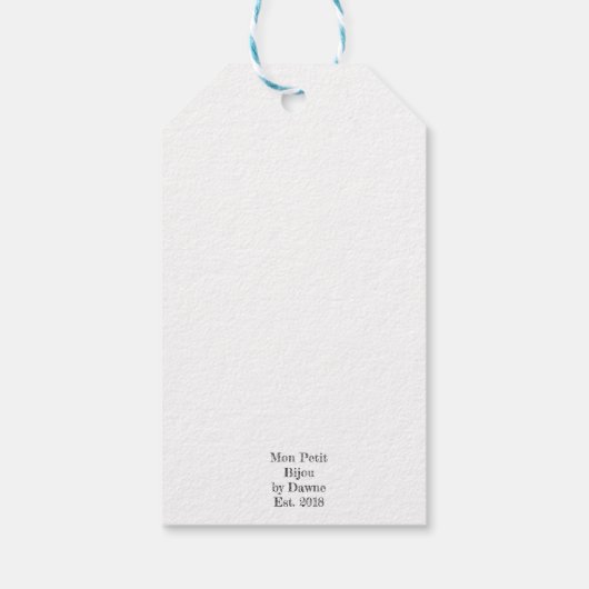 KerstChinoiserie Ginger Jar Topiary Cadeaulabel (Achterkant)