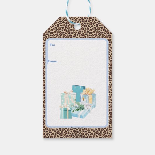 KerstChinoiserie Ginger Jar Topiary Gift Labels Cadeaulabel (Achterkant)