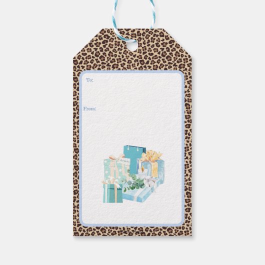 KerstChinoiserie Ginger Jar Topiary Gift Labels Cadeaulabel (Achterkant)