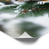 kerstchipmunk foto afdruk (Hoek)