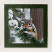 kerstchipmunk legpuzzel (Verticaal)