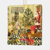 Kerstchippendale Keramisch Ornament (Links)