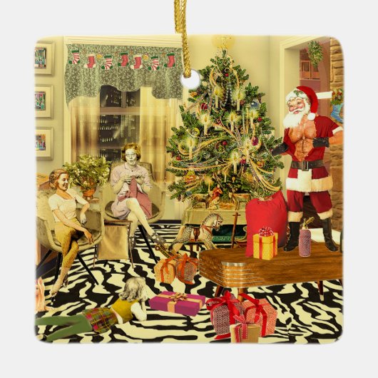 Kerstchippendale Keramisch Ornament (Voorkant)