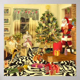 Kerstchippendale Poster