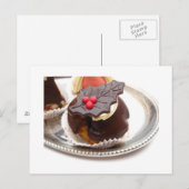 kerstchocolade feestdagenkaart (Voorkant / Achterkant)