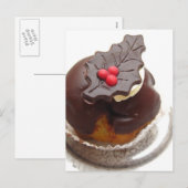 kerstchocolade feestdagenkaart (Voorkant / Achterkant)