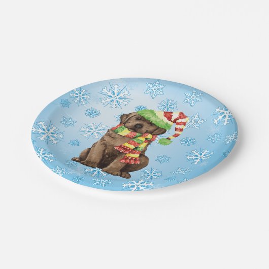 kerstchocolade Lab Papieren Bordje (Gekanteld)