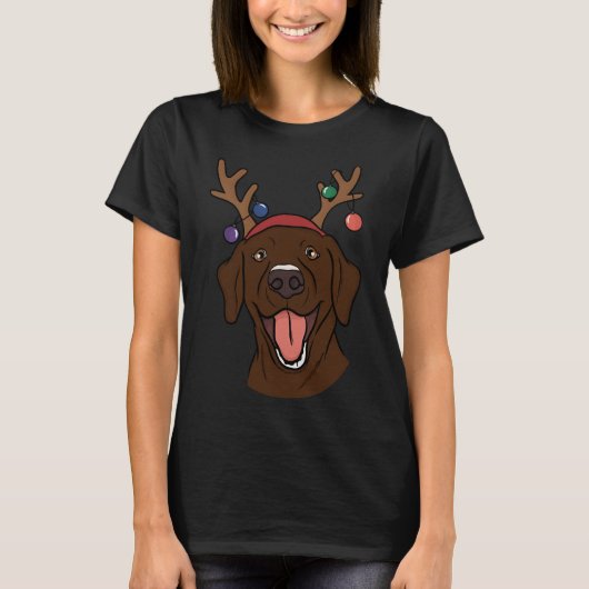 kerstchocolade Lab T-shirt (Voorkant)