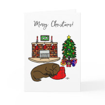 kerstchocolade-labrador slaapstand