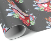 kerstchocolade op grijs cadeaupapier (Rol Hoek)