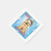 Kerstchow Chow Napkins Servet (Hoek)