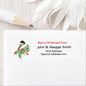 Kerstcichorei - adreslabel Aanpassen Etiket (Insitu)