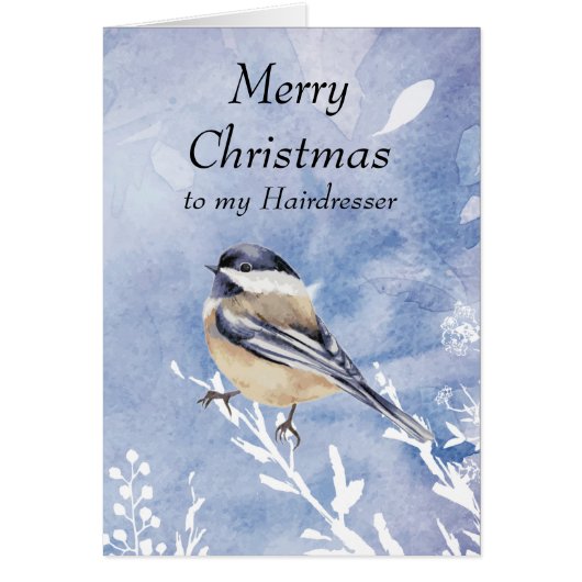 Kerstcichorei Bird Winter Hairdresser (Voorkant)