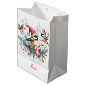 Kerstcichorei Medium Cadeauzakje (Voorkant Gekanteld)