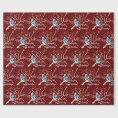 Kerstcichorei met Berries Cadeaupapier (Vlak)