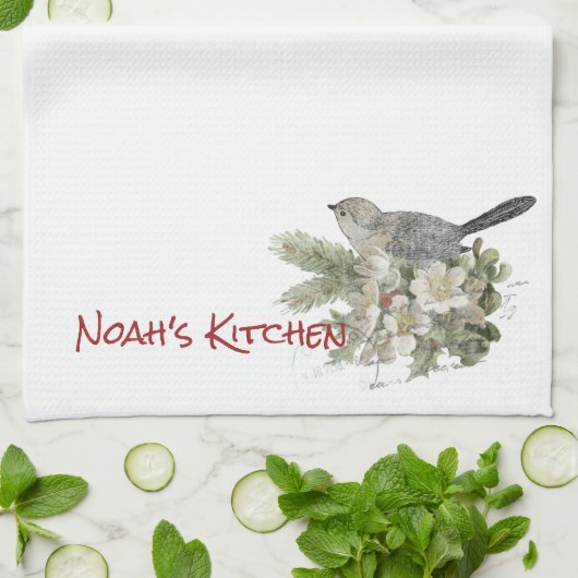 Kerstcichorei Tea Kitchen Towel Theedoek (Gevouwen)