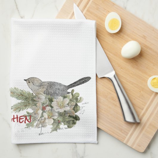 Kerstcichorei Tea Kitchen Towel Theedoek (Quarter Fold)