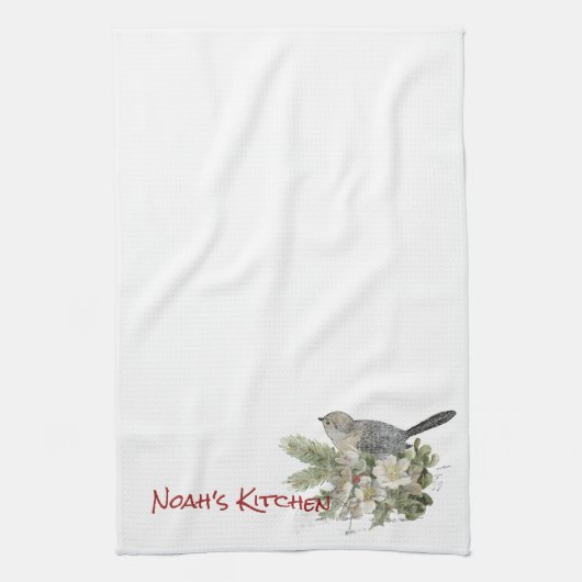 Kerstcichorei Tea Kitchen Towel Theedoek (Verticaal)