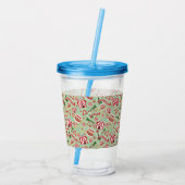 kerstcircus acryl drinkbeker (Achterkant)