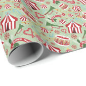 kerstcircus cadeaupapier (Rol Hoek)