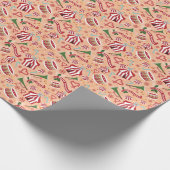 kerstcircus cadeaupapier (Hoek)