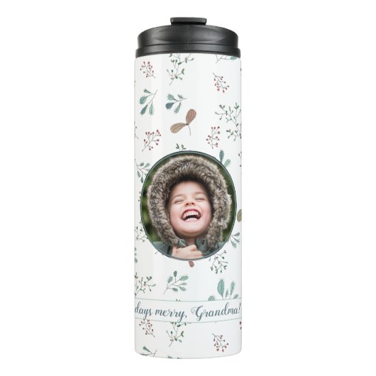 Kerstcircusfoto van Merry Days Thermosbeker (Voorkant)