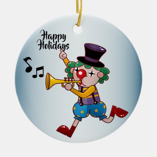 Kerstcircusmuziek Keramisch Ornament (Voorkant)