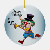 Kerstcircusmuziek Keramisch Ornament (Achterkant)