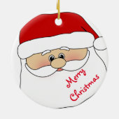 kerstcirkel Ornament/kerstman Keramisch Ornament (Achterkant)