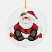 kerstcirkel Ornament/kerstman Keramisch Ornament (Achterkant)