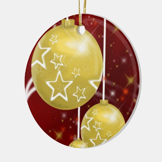 kerstcirkelversiering keramisch ornament (Links)