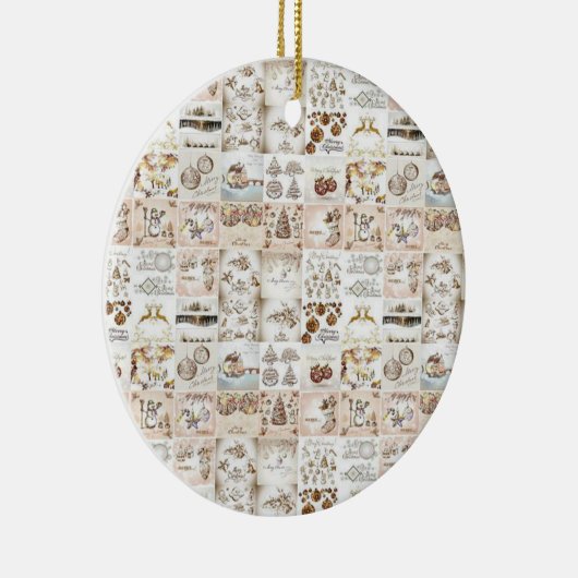 kerstcirkelversiering keramisch ornament (Rechts)